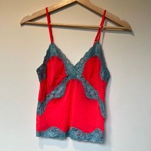 Vintage sheer pink and blue camisole
